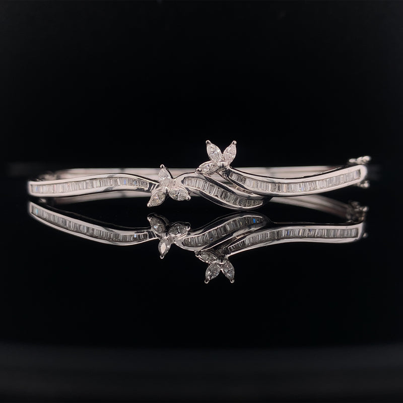 Marquise Diamond Bangle