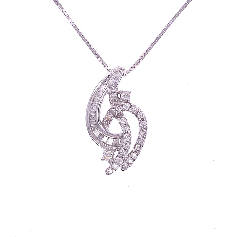 Diamond Curves Pendant