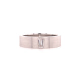 men's satin finish emerald cut diamond wedding ring