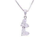 Double Heart Diamond Pendant