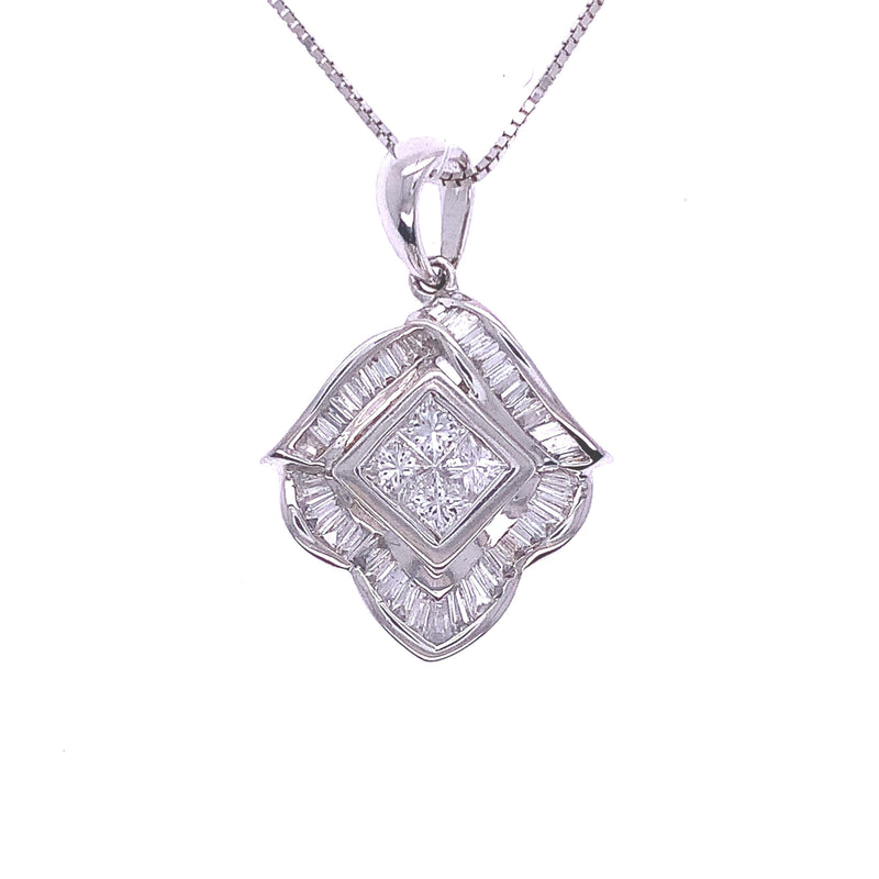 Princess Diamond Pendant