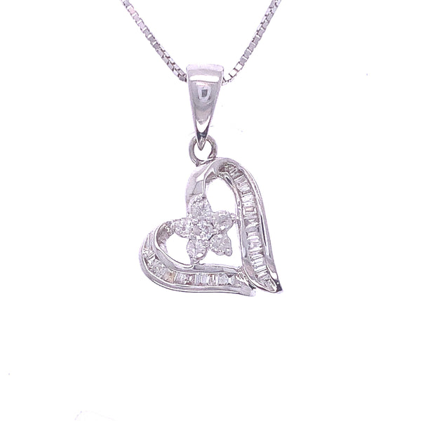 Lovers Curve Diamond Pendant