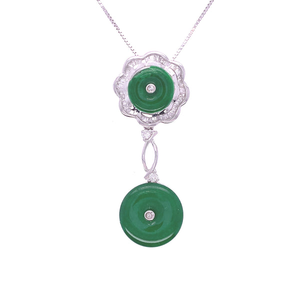 Double Jade Coin Pendant