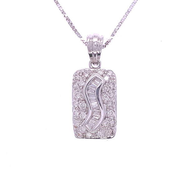 Diamond S Pendant