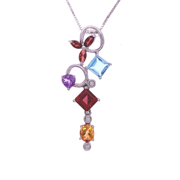 Sapphire Shapes Pendant