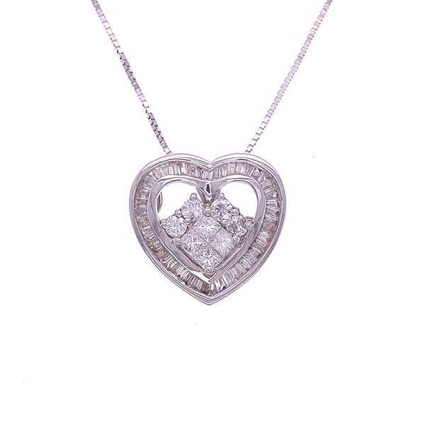 Diamond Princess Heart Pendant