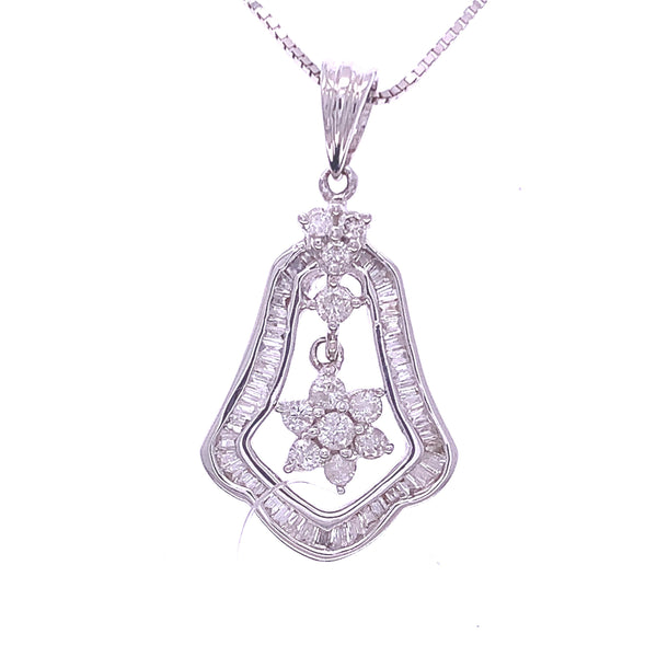 Diamond Star Bell Pendant, Gold Jewellery Sydney Australia 