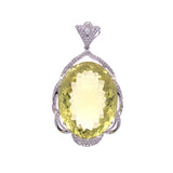 Regal Citrine Diamond Pendant