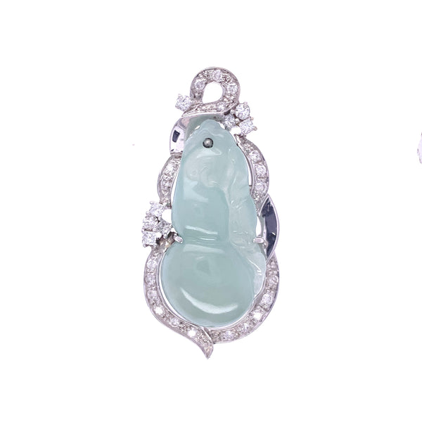 Jade Fortune Diamond Pendant