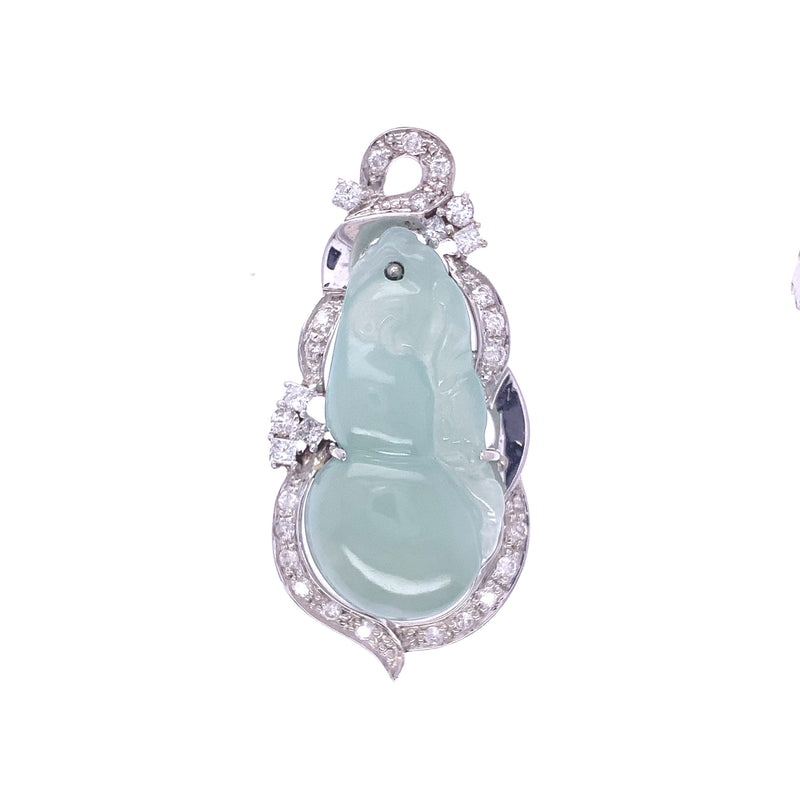 Jade Fortune Diamond Pendant