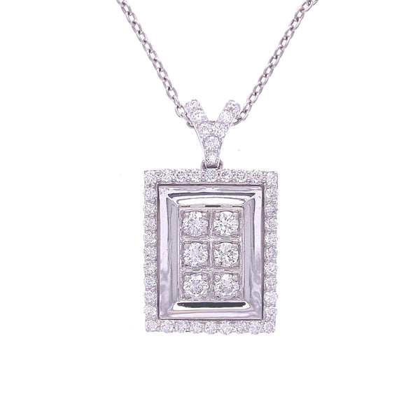 Rectangular Diamond Pendant