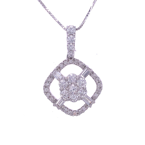Square Bespoke Diamond Pendant