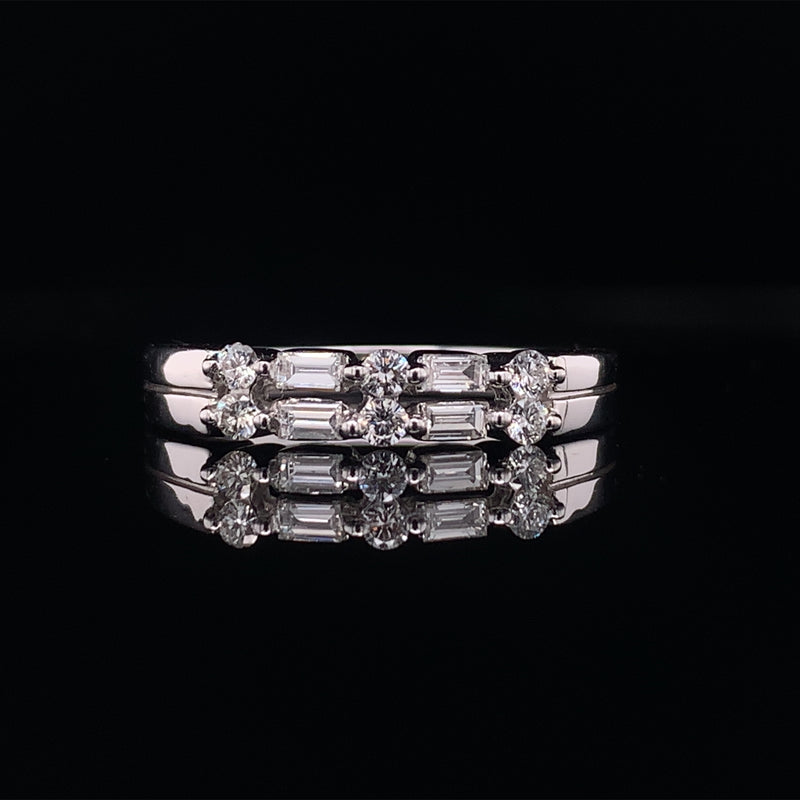 Dot Dash Diamond Ring