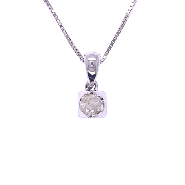 Square Diamond Pendant