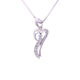 Melting Heart Diamond Pendant