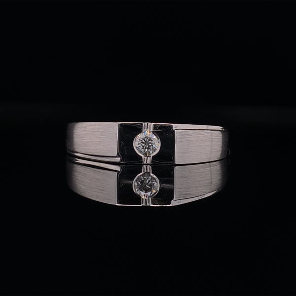 Flat Top Diamond Ring
