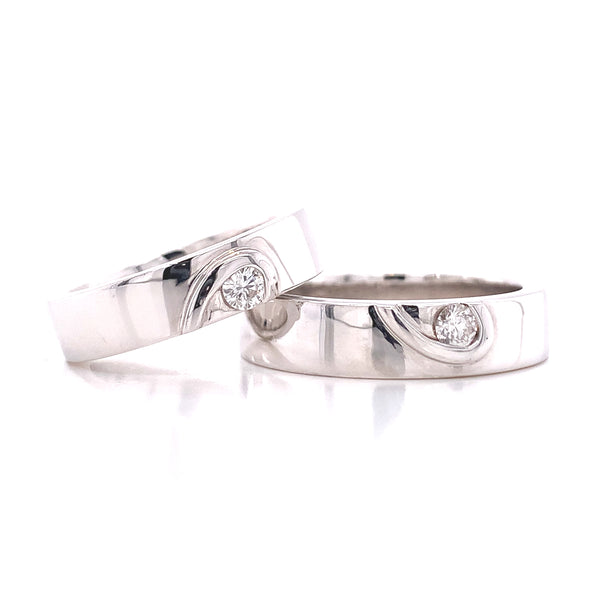 Heart Diamond Wedding Set