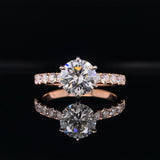 Rose Gold Six Prong Engagement Ring