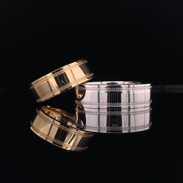 Twin Lines Wedding Set