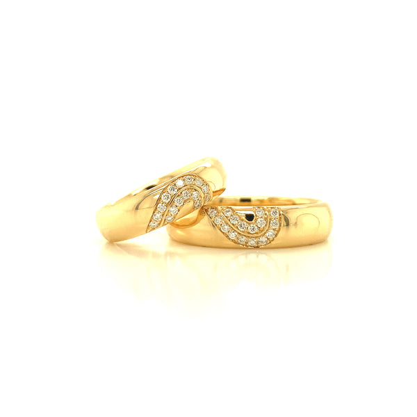 Double Heart Wedding Set