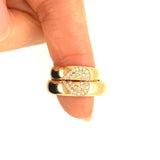 Double Heart Wedding Set