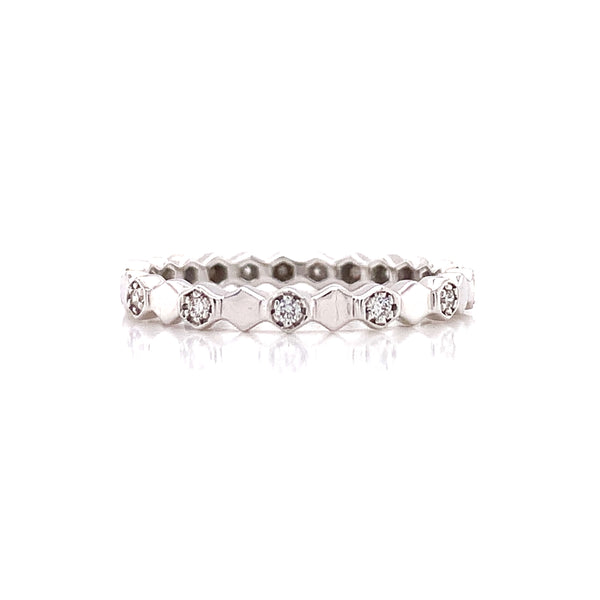 Hexagon Diamond Ring