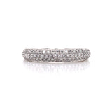 Half Diamond Stack Ring