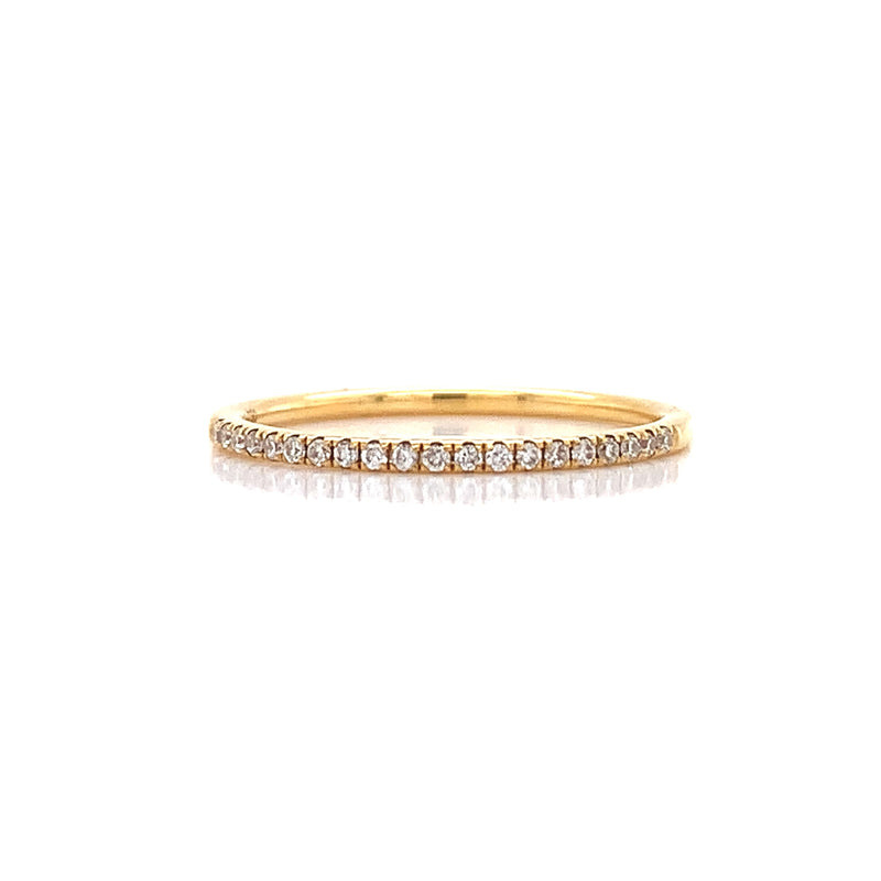 Thin Yellow Diamond Ring