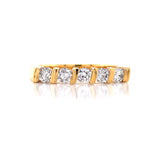 Five Diamond Yellow Ring
