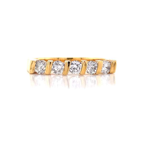 Five Diamond Yellow Ring
