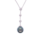 Tahitian Pearl Diamond Necklace