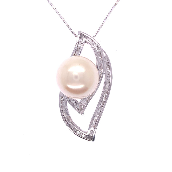 Double Drop Pearl Pendant