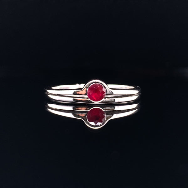 Ruby Circle Ring