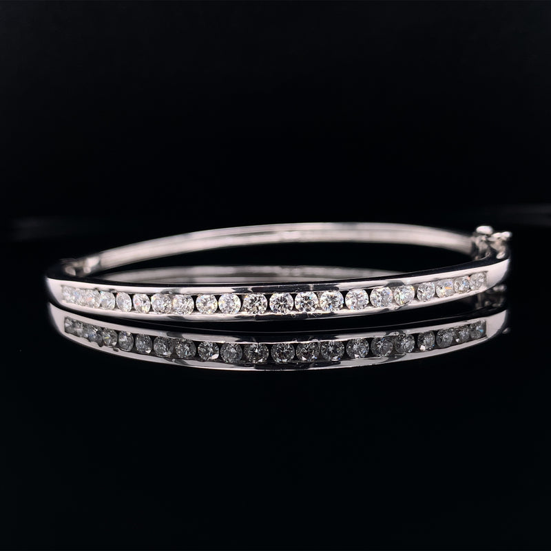 Channel Diamonds Bangle