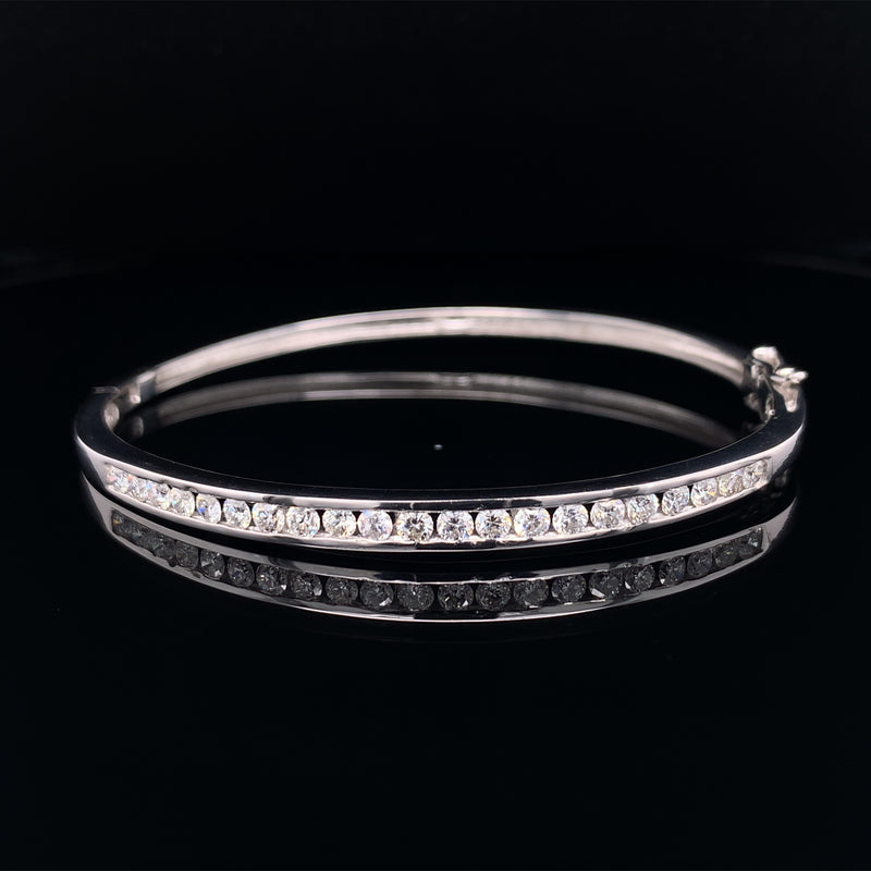 Channel Diamonds Bangle