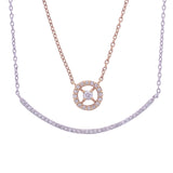 Layered Diamond Wheel Necklace