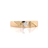 Yellow Zig Zag Diamond Wedding Set