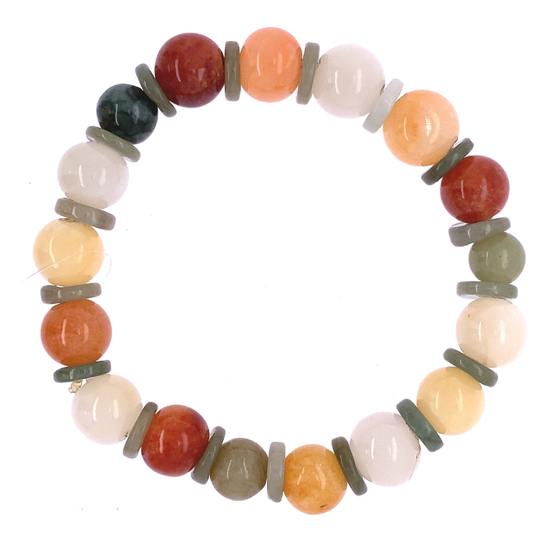Natural Jade Bead Bracelet