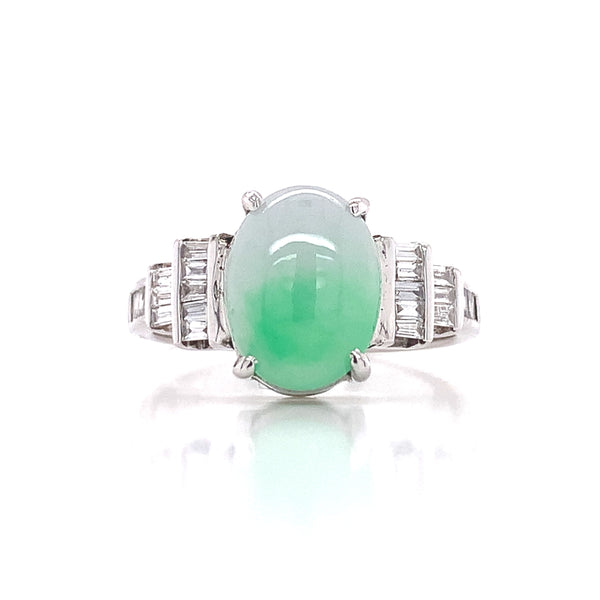 Jade Tapered Diamond Ring