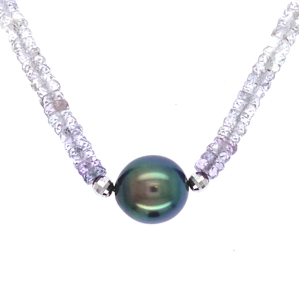 Sapphire Pearl Necklace