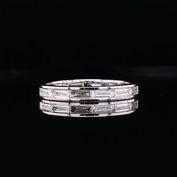 Baguette Diamond Channel Wedding Ring