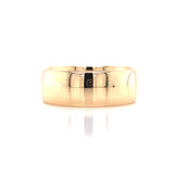 Polished Rounded Yellow Gold Wedding Ring