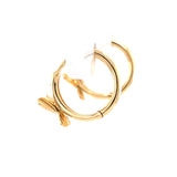 Butterfly Hoop Earring