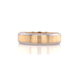 Yellow and White Gold Rounded Ring