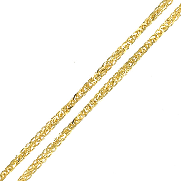 Adjustable Yellow Gold Chain Necklace