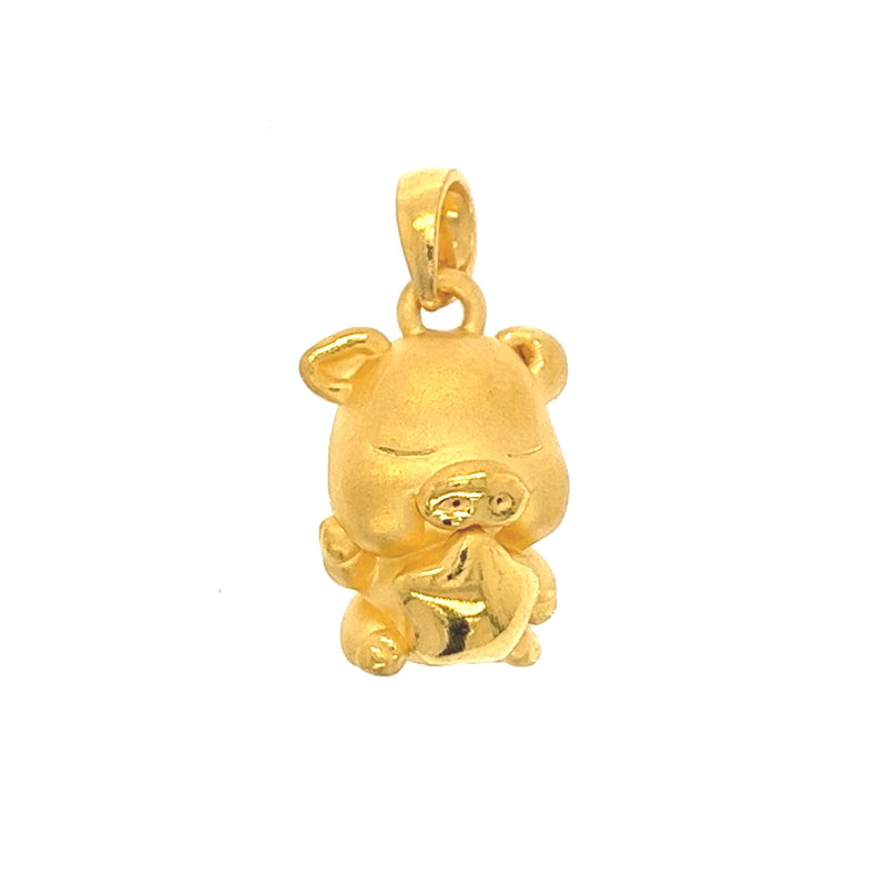 24k Wealthy Pig Pendant