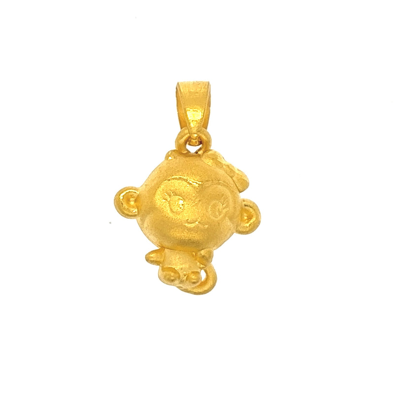 24k Cheeky Monkey Pendant