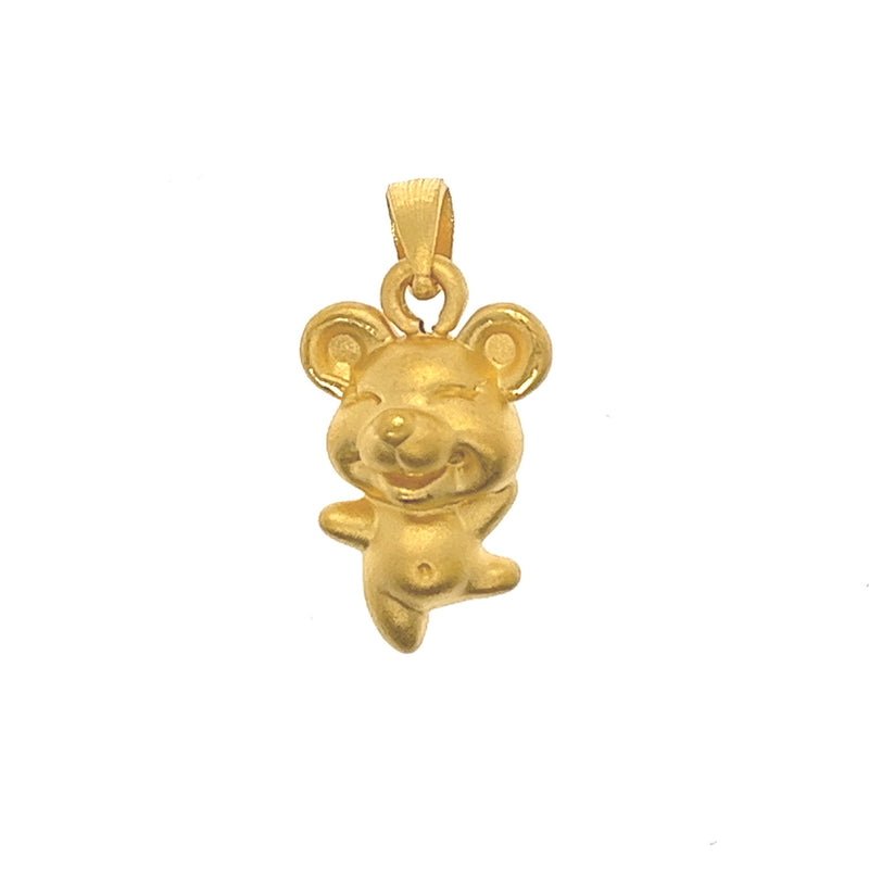 24k Dancing Mouse Pendant
