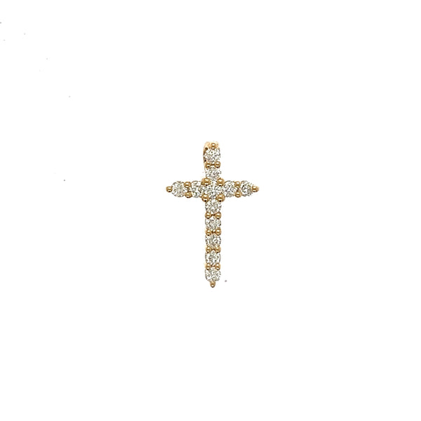18K Yellow Gold Royal Cross Pendant