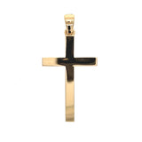 18K Designer Yellow Cross Pendant